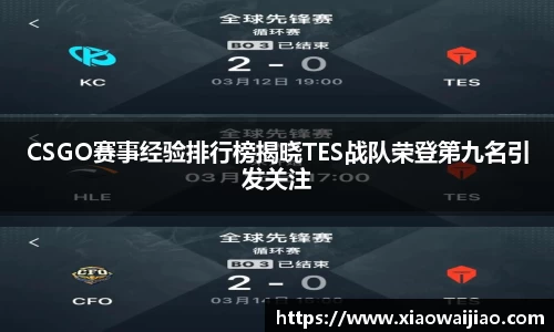CSGO赛事经验排行榜揭晓TES战队荣登第九名引发关注